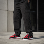NIKE COURT VISION PRETO VERMELHO ALTA NL