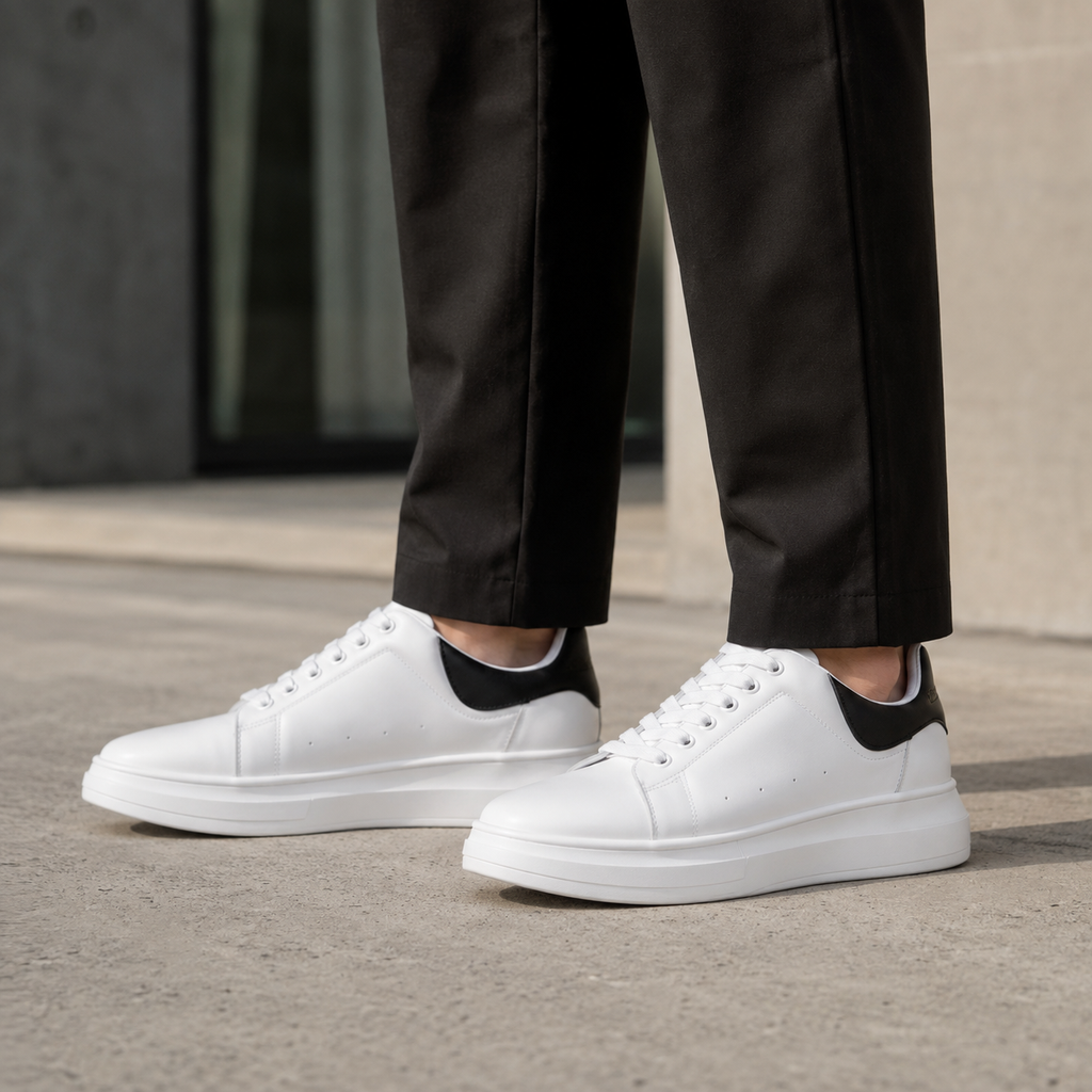 ALEXANDER MCQUEEN BRANCO PRETO ALTA