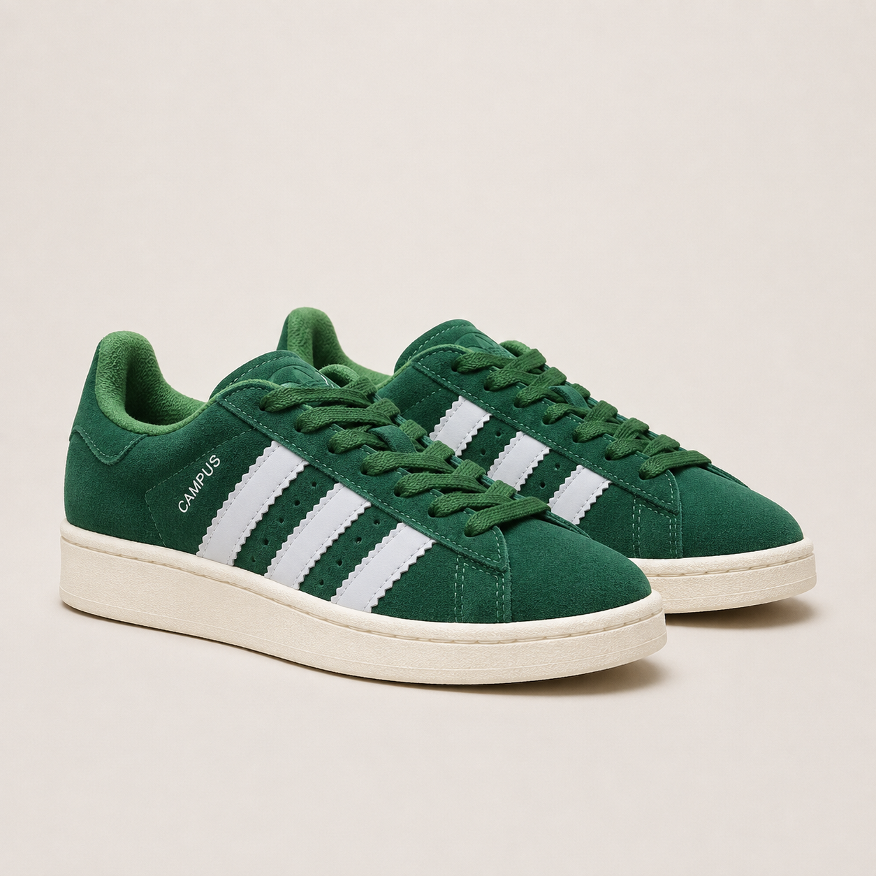 ADIDAS CAMPUS VERDE BRANCO BAIXA MC