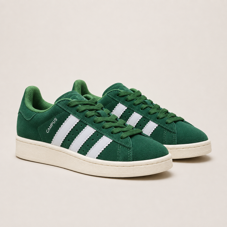 ADIDAS CAMPUS VERDE BRANCO BAIXA MC