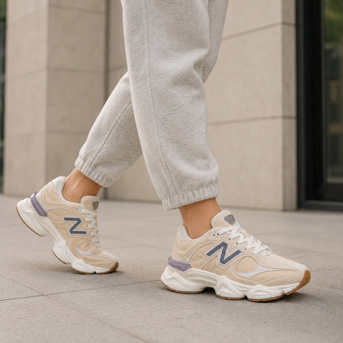 NEW BALANCE 9060 CREME CINZA BAIXA RB