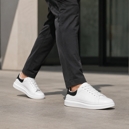 ALEXANDER MCQUEEN BRANCO PRETO ALTA
