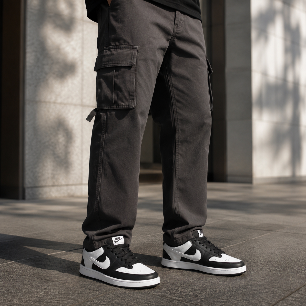 NIKE COURT VISION BRANCO PRETO ALTA NL
