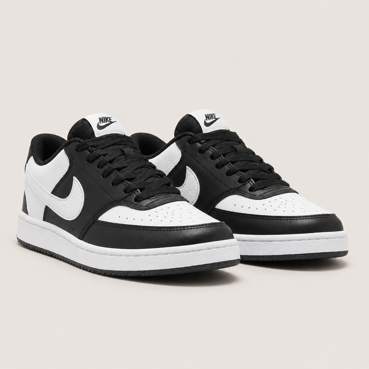 NIKE COURT VISION BRANCO PRETO BAIXA NL