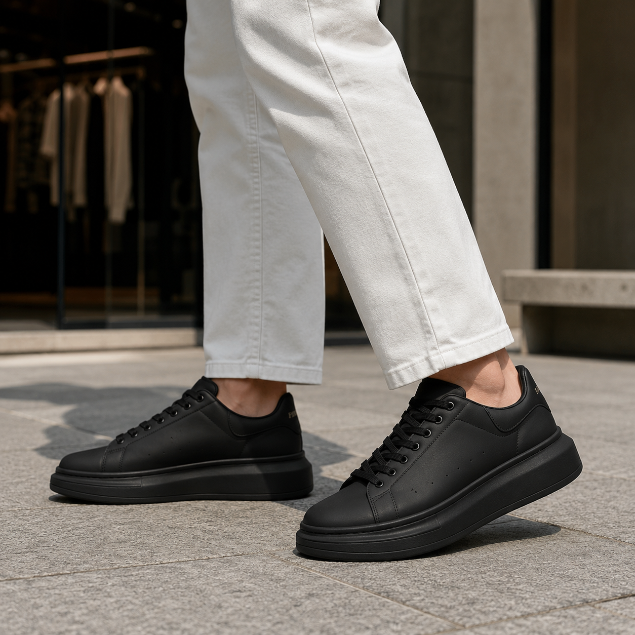 ALEXANDER MCQUEEN PRETO PRETO ALTA