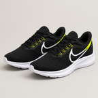 NIKE PEGASUS PRETO BRANCO LIMAO SB ALTA