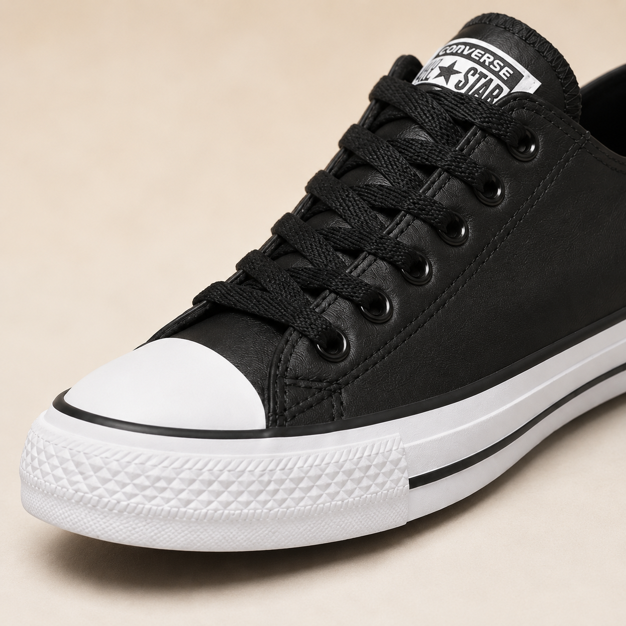 ALL STAR VULCANIZADO PRETO SINTÉTICO BAIXA
