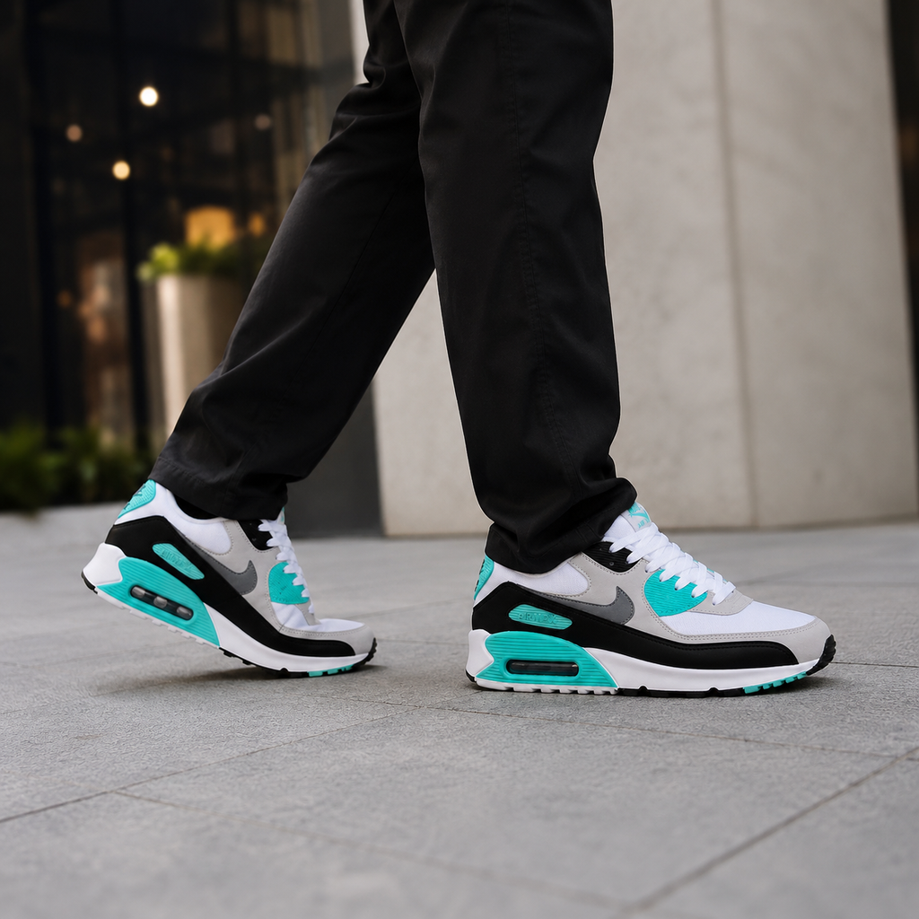 NIKE AIR MAX 90 CINZA VERDE ESPECIAL