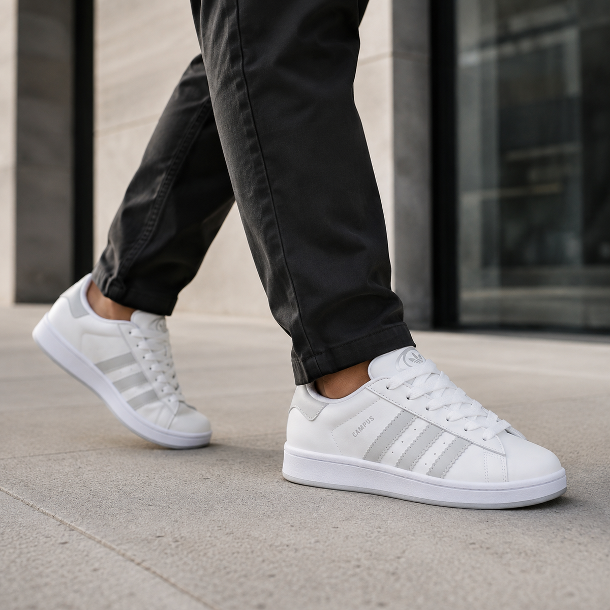 ADIDAS CAMPUS BRANCO GELO GRADE 20