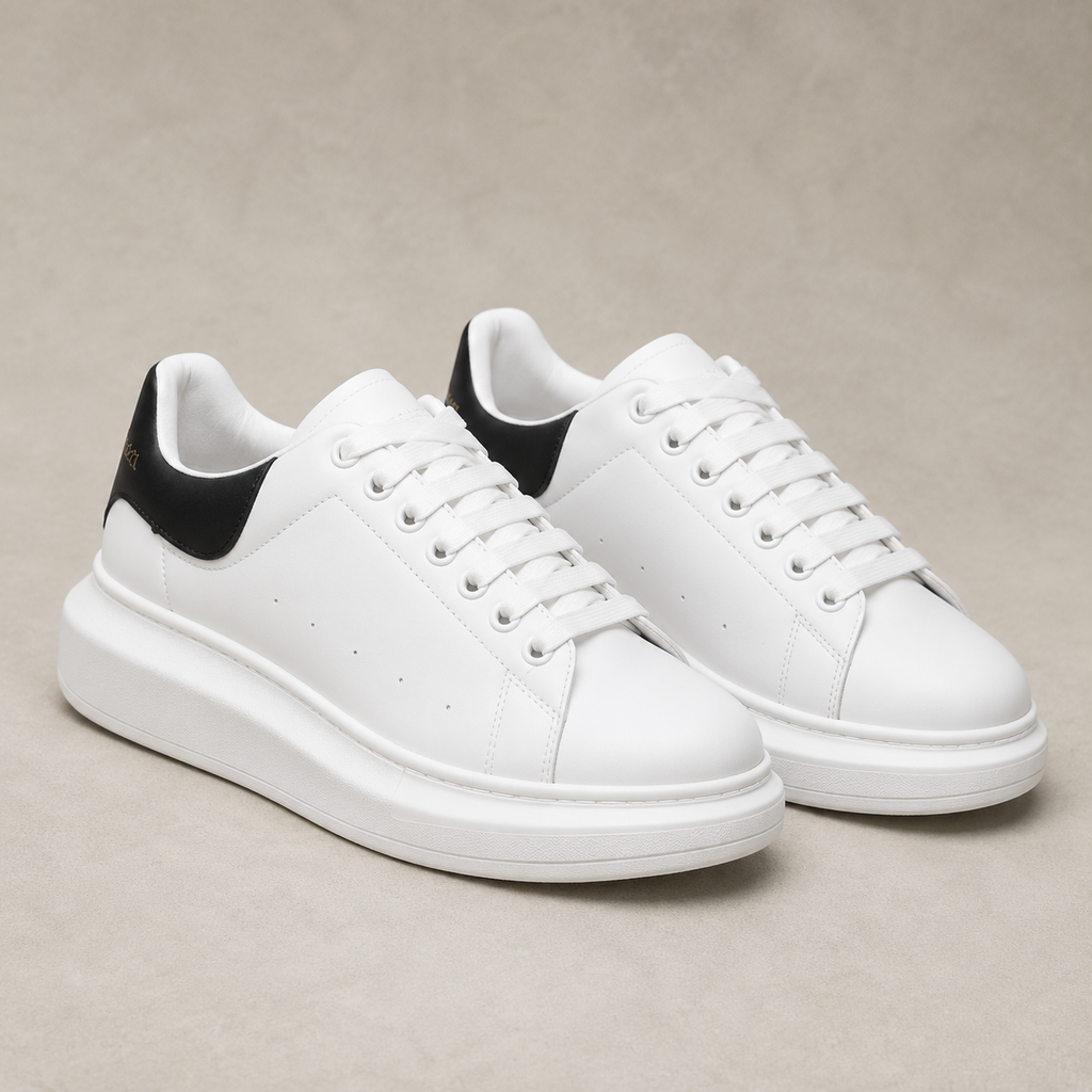 ALEXANDER MCQUEEN BRANCO PRETO ALTA