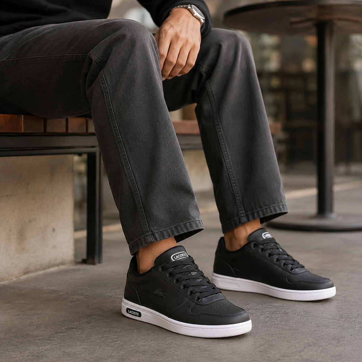 LACOSTE T-CLIP PRETO SB ALTA