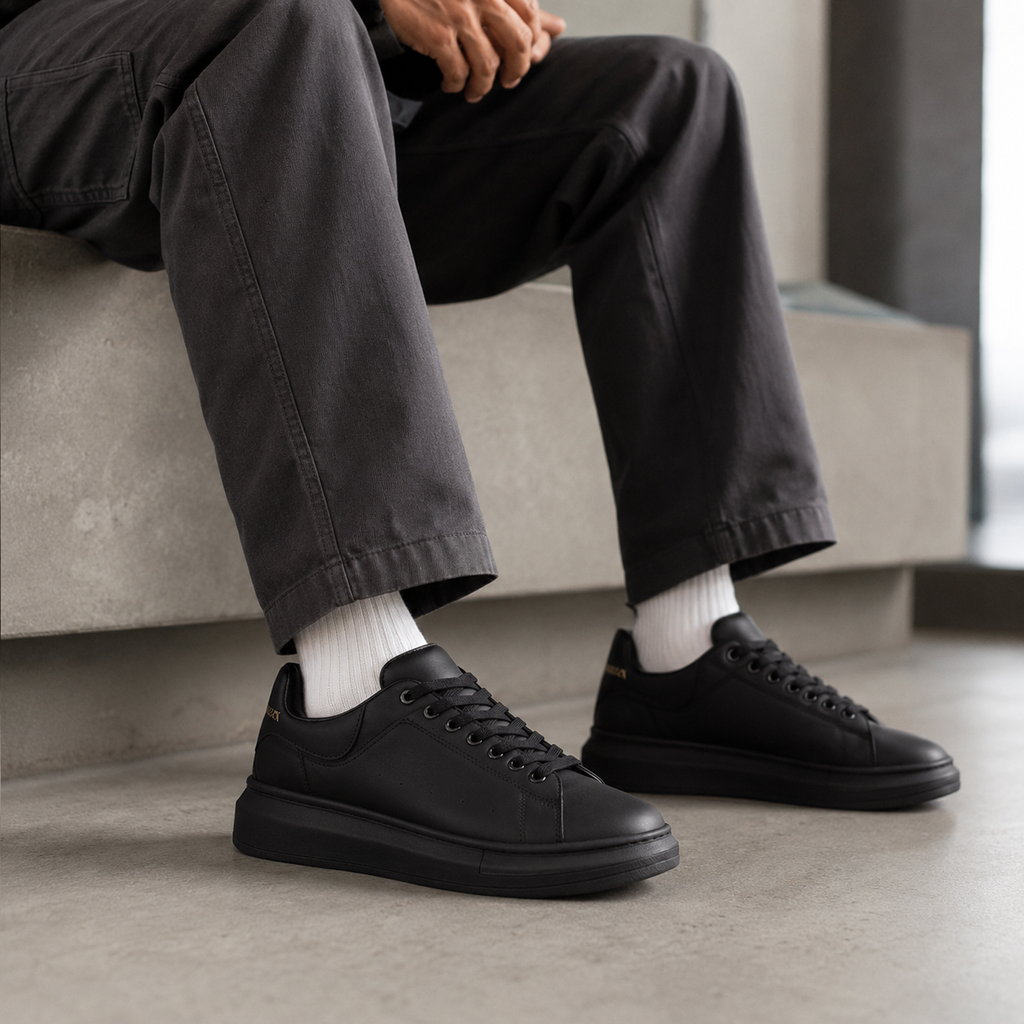 ALEXANDER MCQUEEN PRETO PRETO ALTA