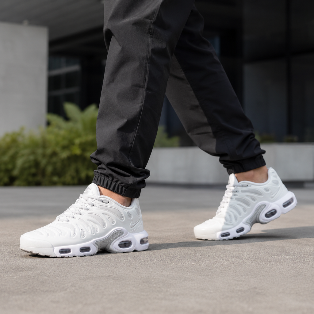 NIKE AIR MAX PLUS DRIFT BRANCO PRATA ALTA