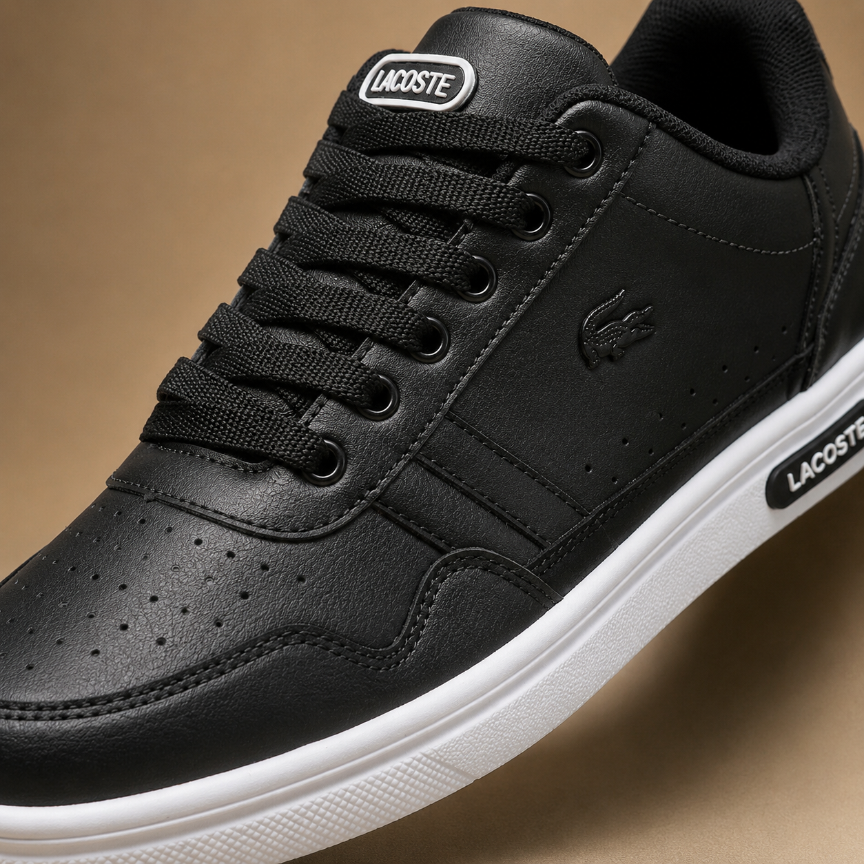 LACOSTE T-CLIP PRETO SB ALTA