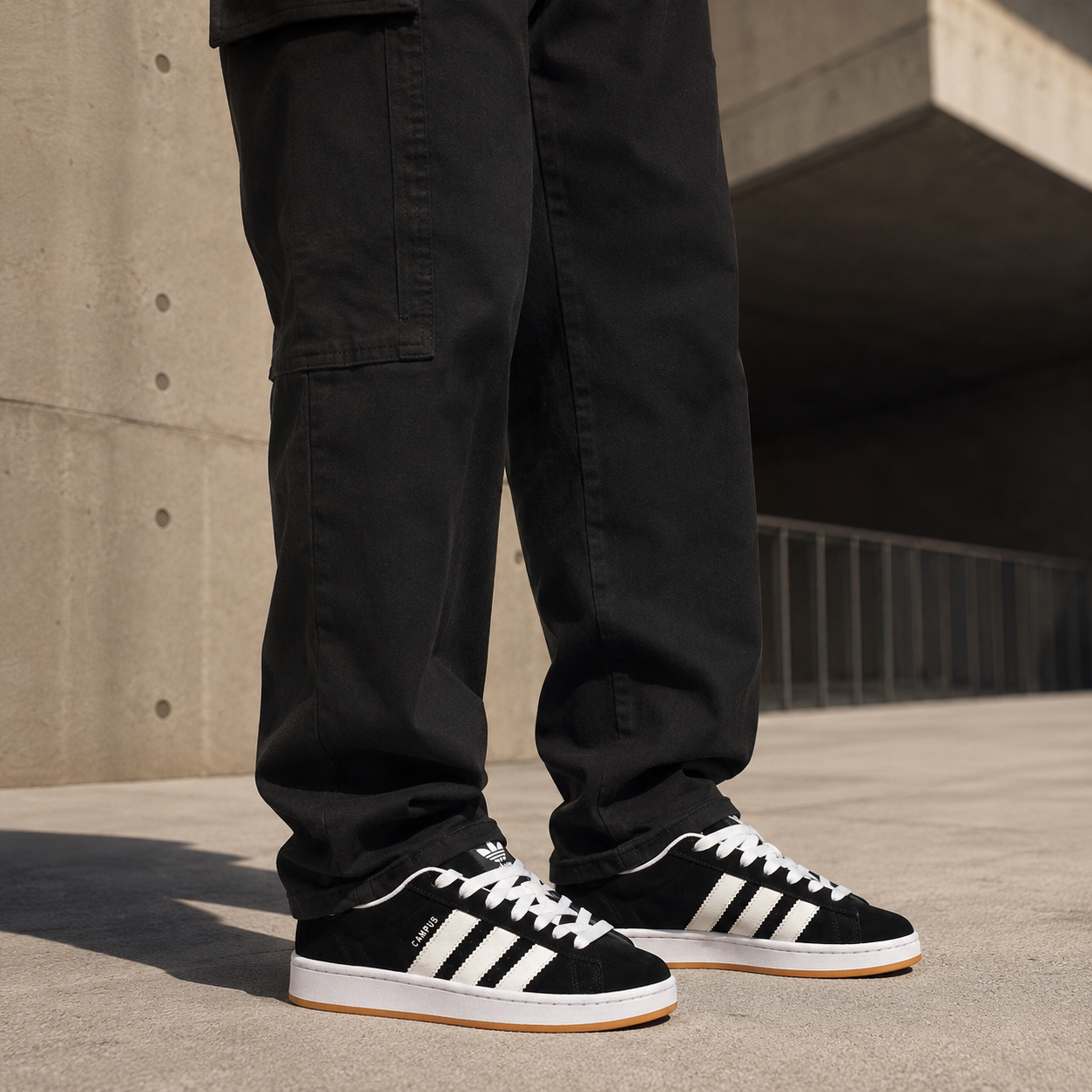 ADIDAS CAMPUS PRETO LATEX ALTA GRADE DE 15