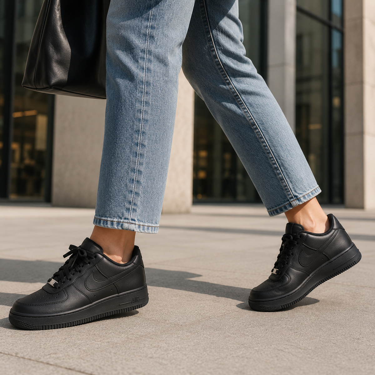 NIKE AIR FORCE PRETO BAIXA NL