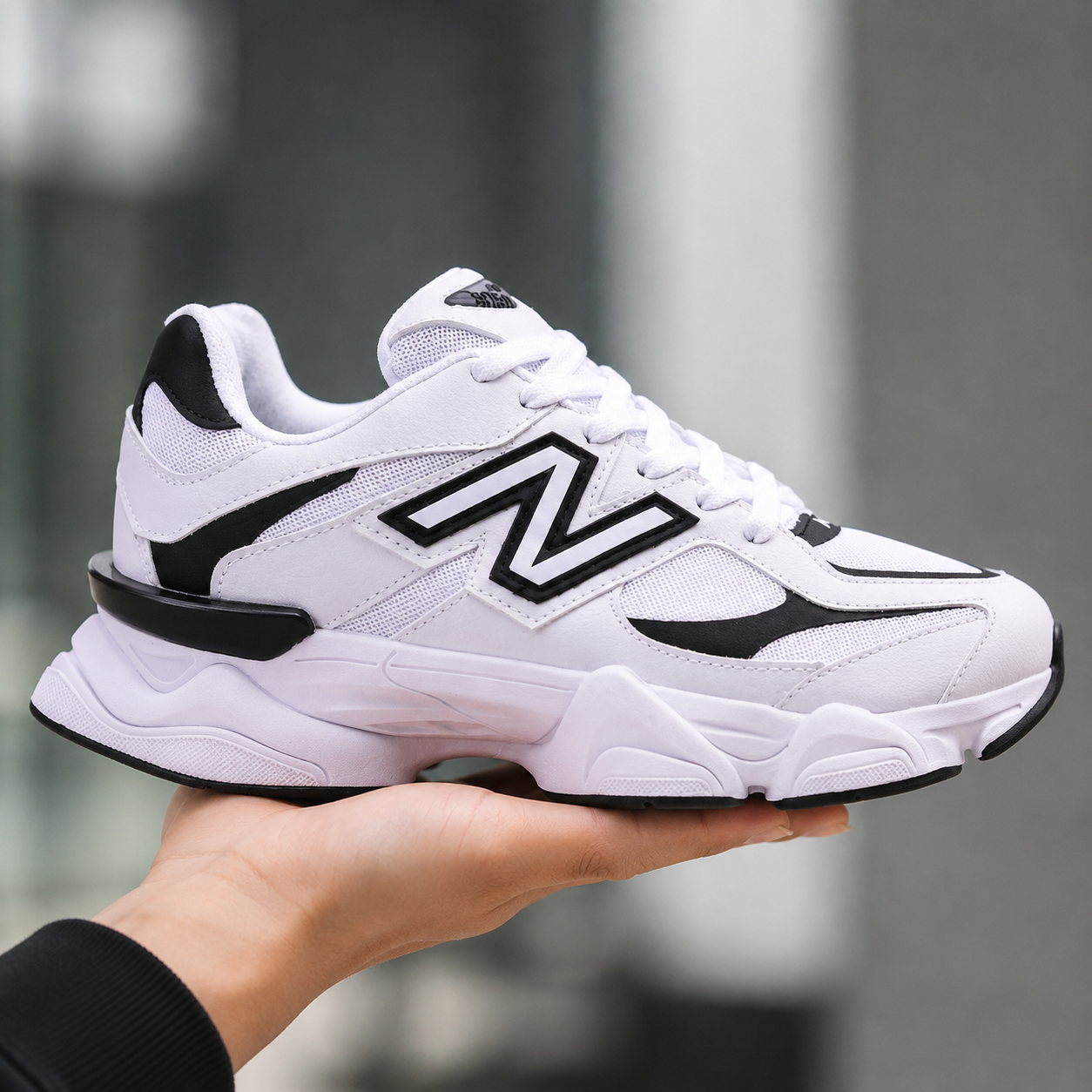 NEW BALANCE 9060 BRANCO PRETO ALTA DM