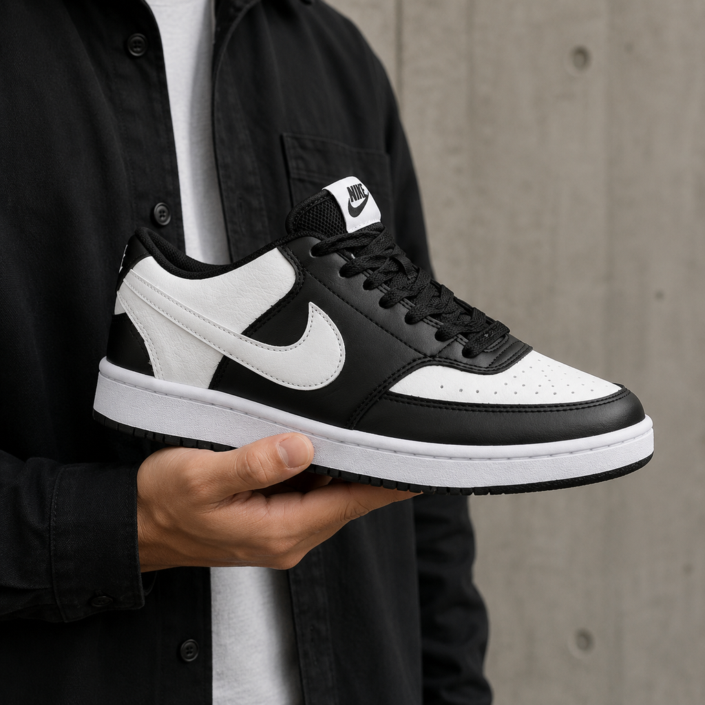 NIKE COURT VISION BRANCO PRETO ALTA NL