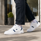 LACOSTE T-CLIP BRANCO AZUL ALTA