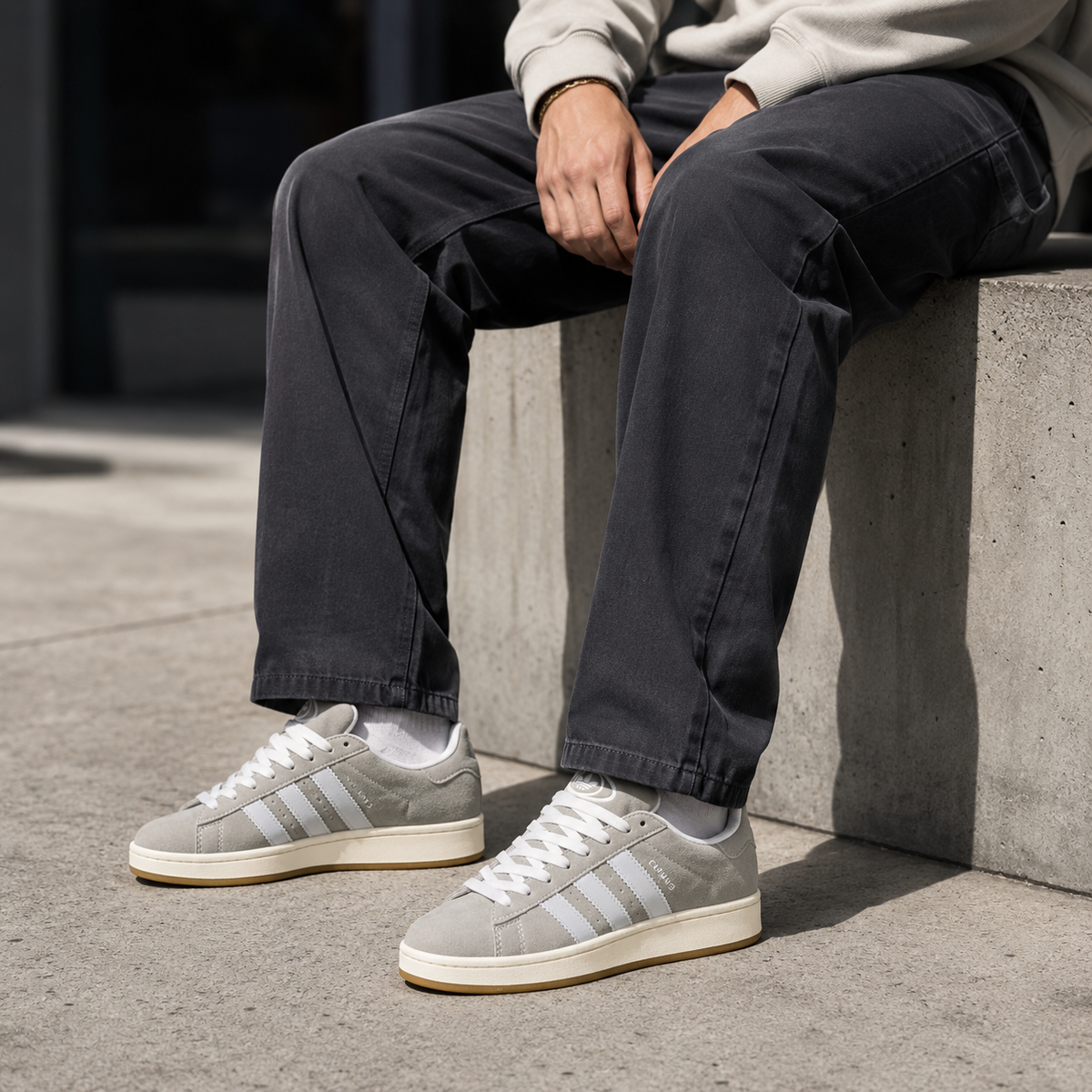 ADIDAS CAMPUS CINZA CAMURÇA ALTA PH