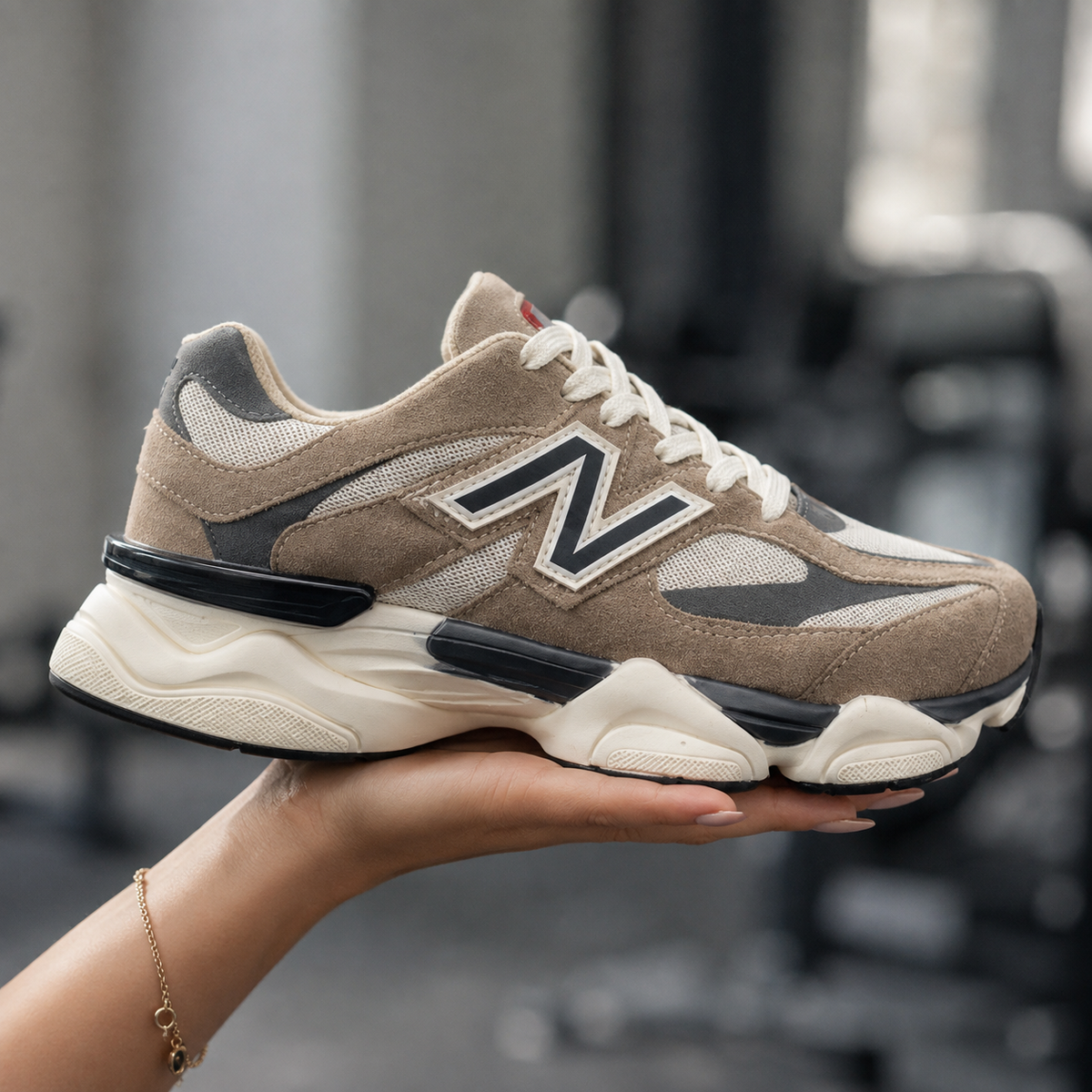 NEW BALANCE 9060 BEGE GRAFITE BAIXA DM