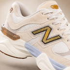 NEW BALANCE 9060 OFF WHITE OURO BAIXA