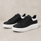 ALEXANDER MCQUEEN PRETO BRANCO ALTA