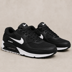 NIKE AIR MAX 90 PRETO BRANCO BAIXA WL