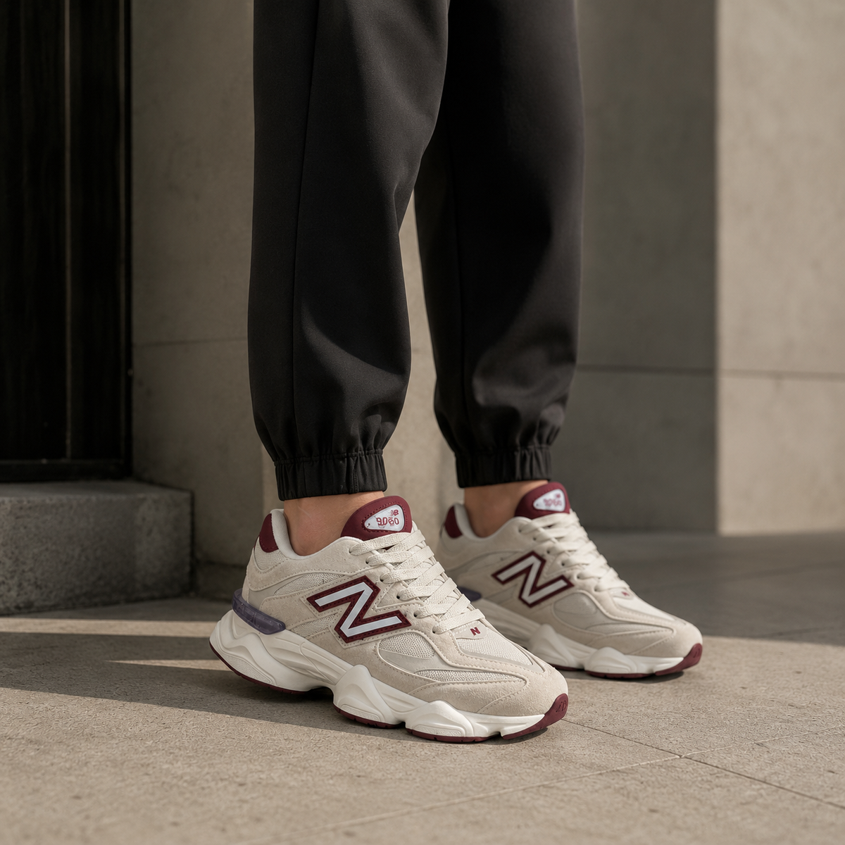 NEW BALANCE 9060 OFF WHITE BORDÔ BAIXA DM
