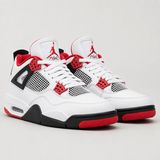 NIKE AIR JORDAN 4 BRANCO VERMELHO ALTA VD
