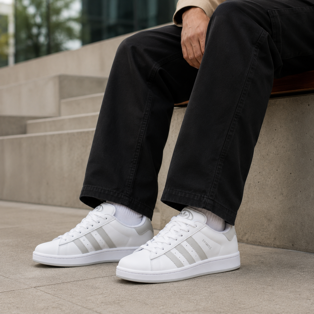 ADIDAS CAMPUS BRANCO GELO GRADE 20