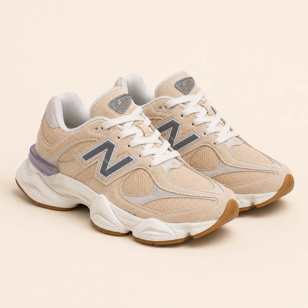 NEW BALANCE 9060 CREME CINZA BAIXA RB