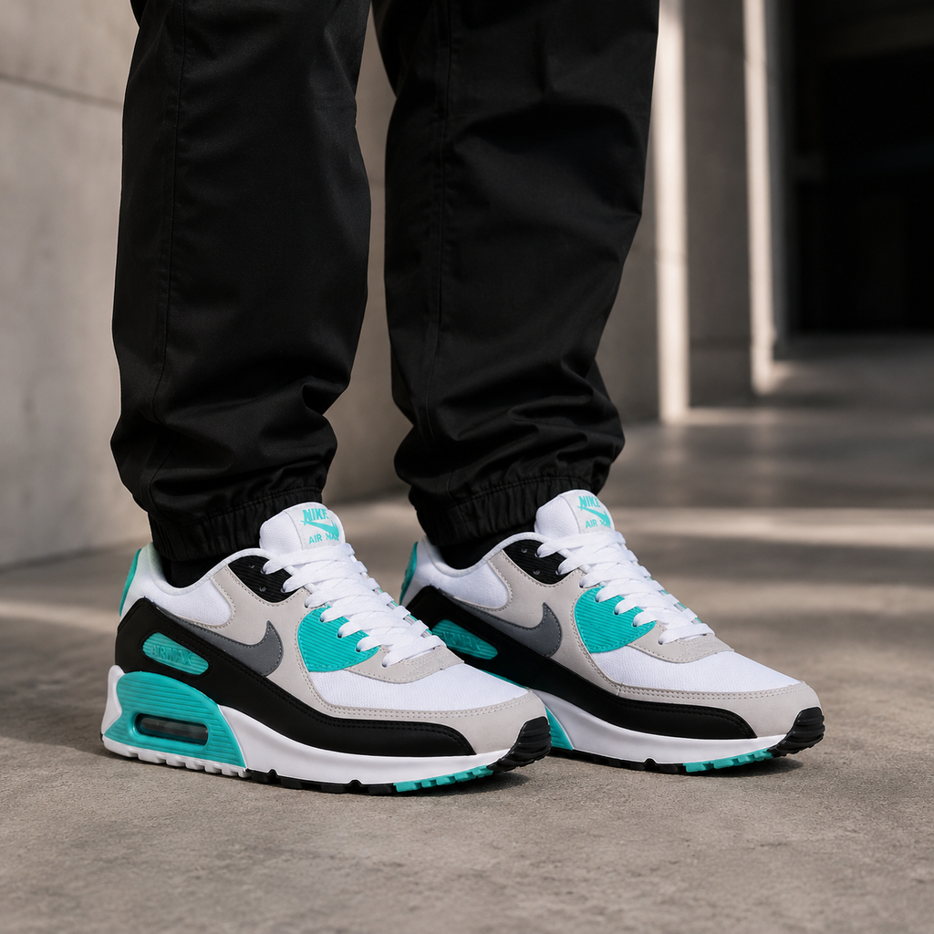 NIKE AIR MAX 90 CINZA VERDE ESPECIAL