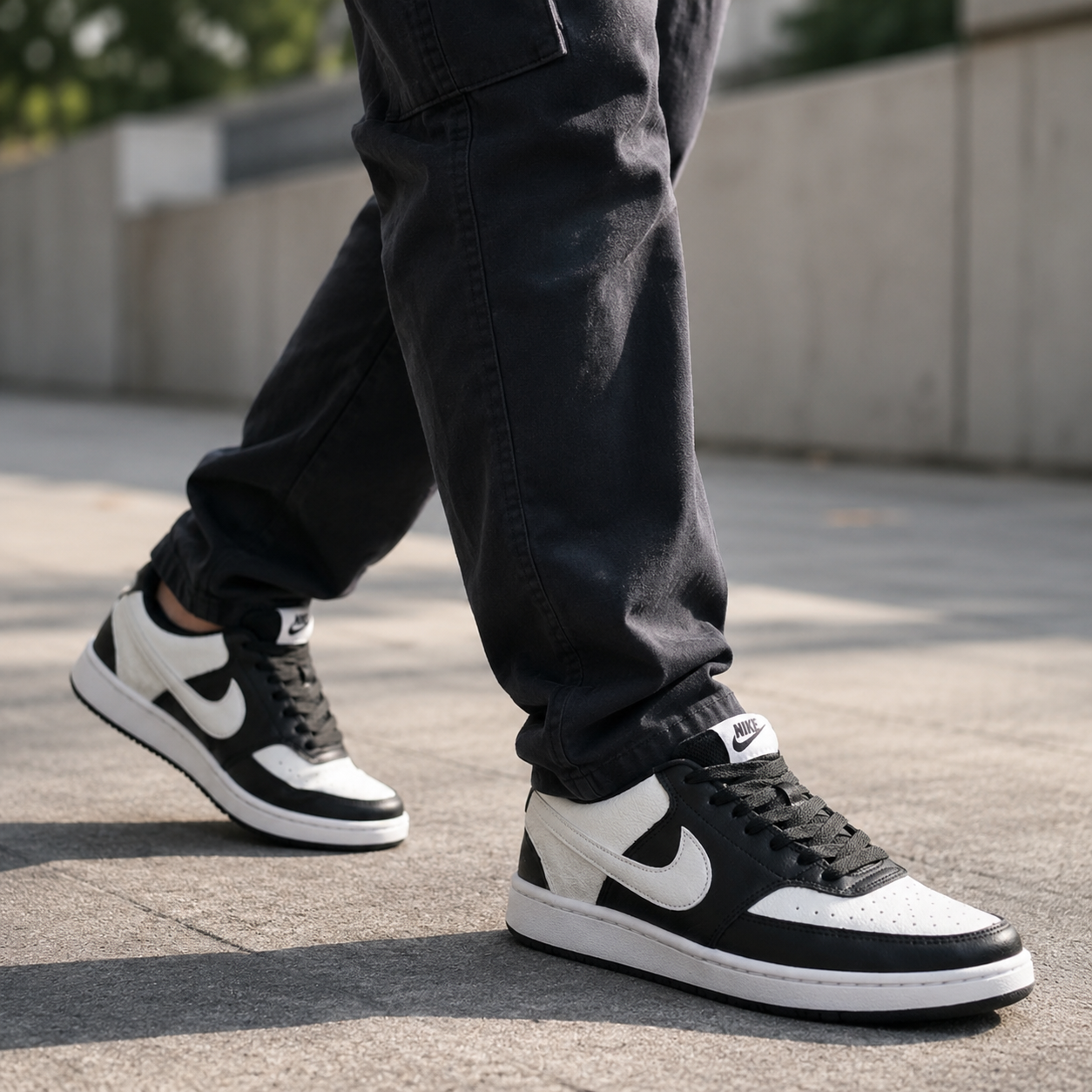 NIKE COURT VISION BRANCO PRETO ALTA NL