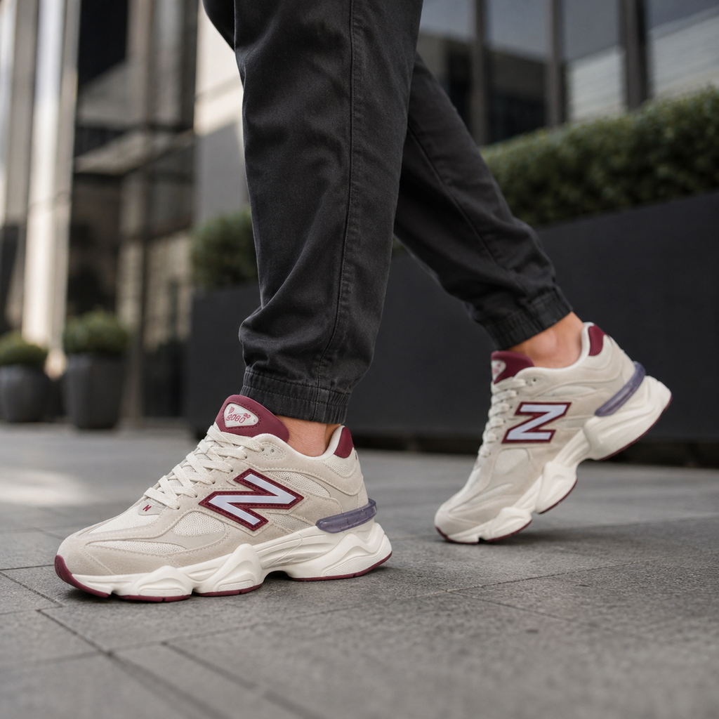 NEW BALANCE 9060 OFF WHITE BORDÔ ALTA DM