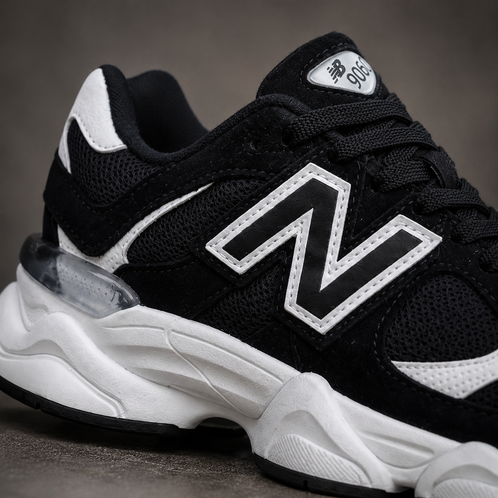 NEW BALANCE 9060 PRETO BRANCO BAIXA RB