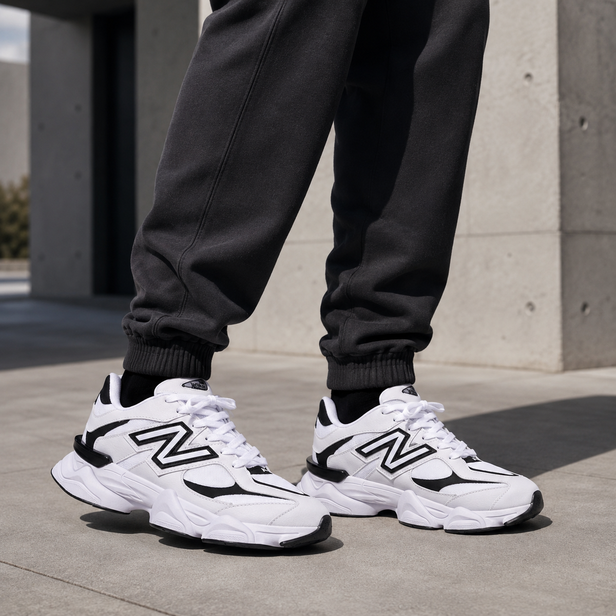 NEW BALANCE 9060 BRANCO PRETO ALTA DM