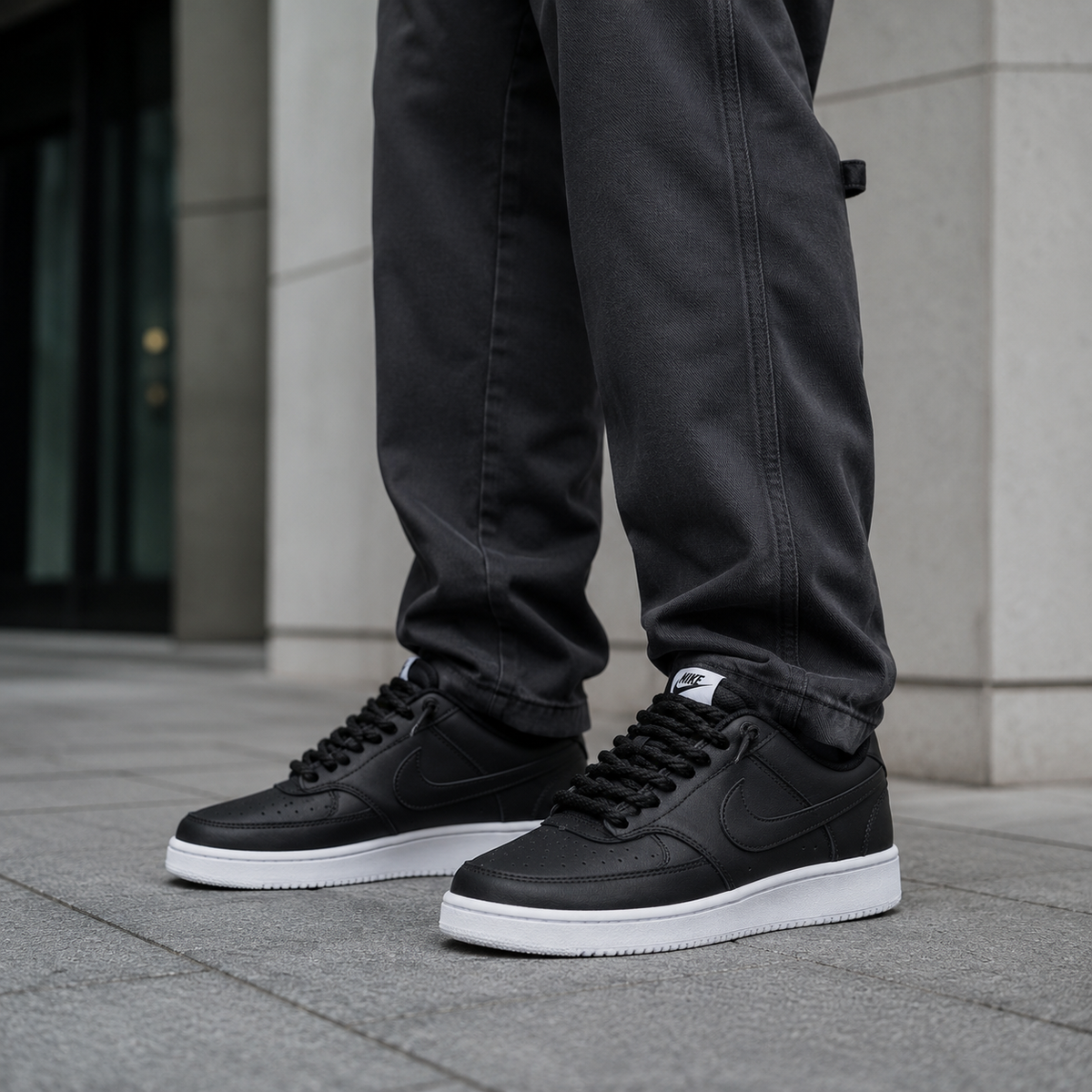 NIKE COURT VISION PRETO NOBUCK ALTA NL