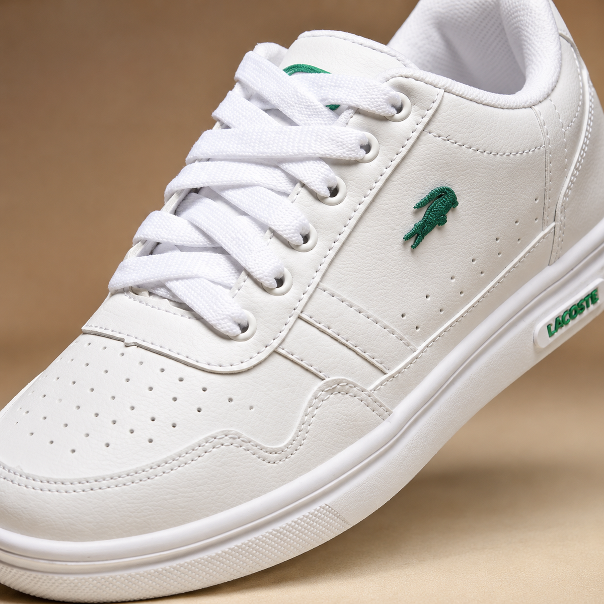 LACOSTE T-CLIP BRANCO BRANCO BAIXA