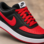 NIKE COURT VISION PRETO VERMELHO ALTA NL