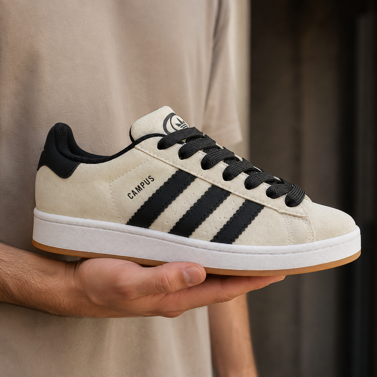 ADIDAS CAMPUS GELO PRETO ALTA FR