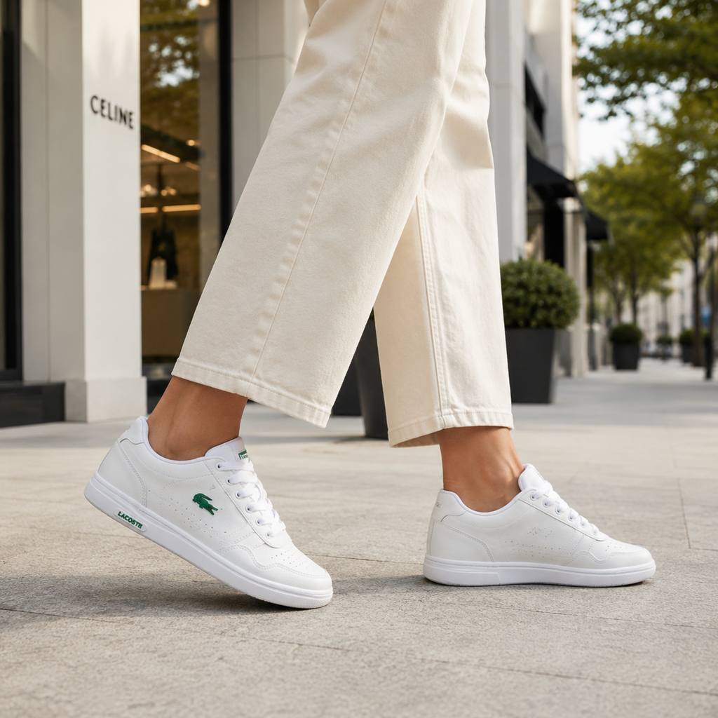 LACOSTE T-CLIP BRANCO BRANCO BAIXA