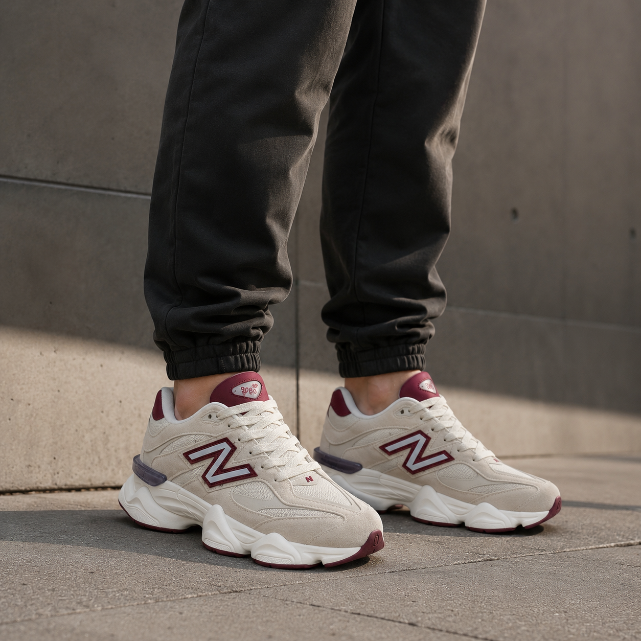 NEW BALANCE 9060 OFF WHITE BORDÔ ALTA DM